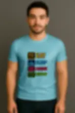 Eat Sleep Anime Repeat premium printed blue anime t-shirt for anime lovers, anime printed T-Shirts, RE-Revive Studio