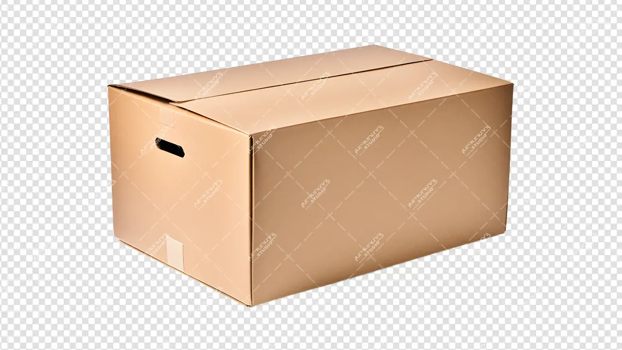 Cardboard Box png - Cardboard Png, Box Png, Closed box, Png, Isolated, Transparent background, RE-Revive Studio