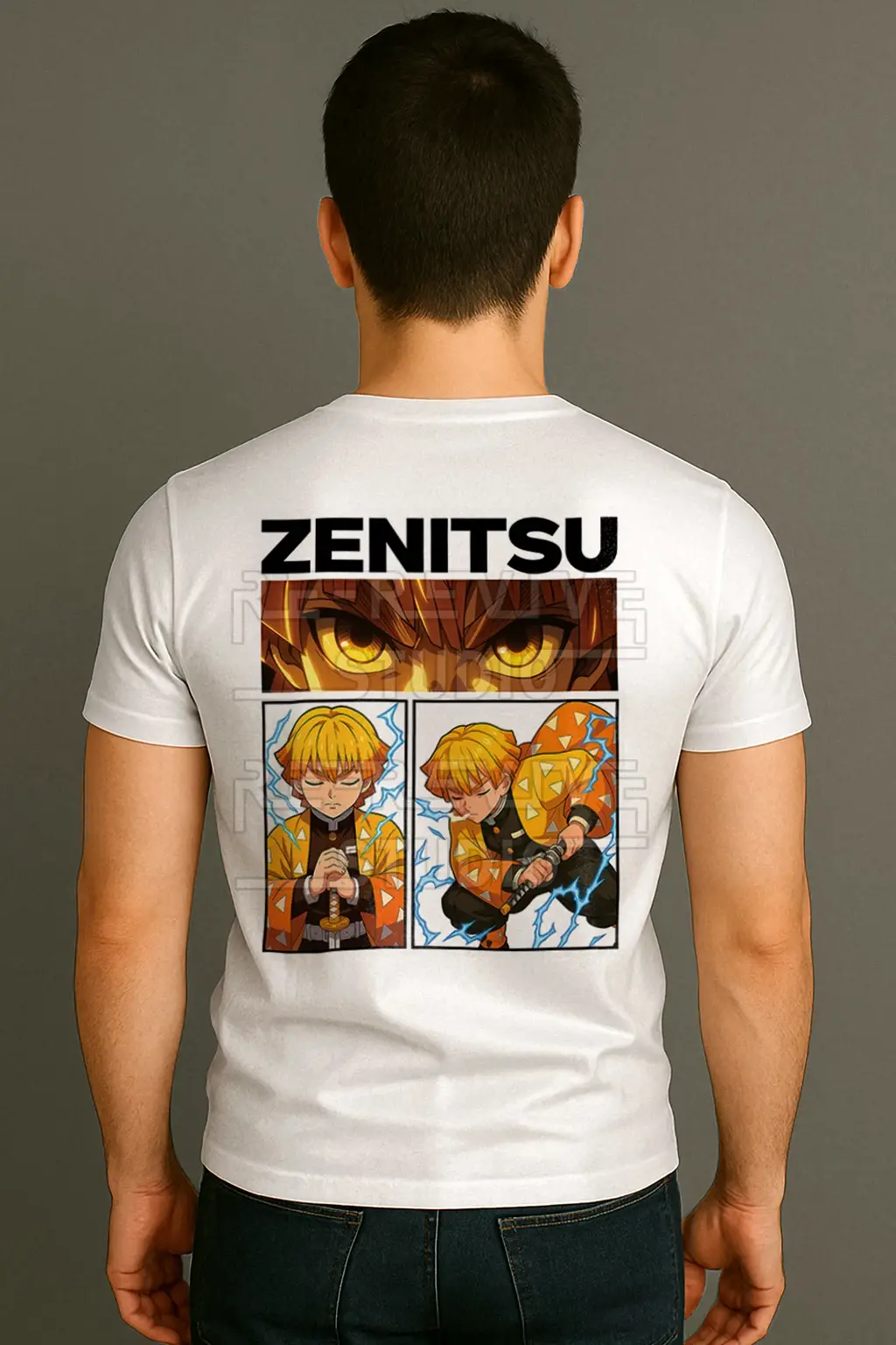 Zenitsu Premium Printed White T-Shirt