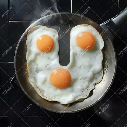 U - Omelette Monogram - Letter U, Logo, Brand, RE-Revive Studio