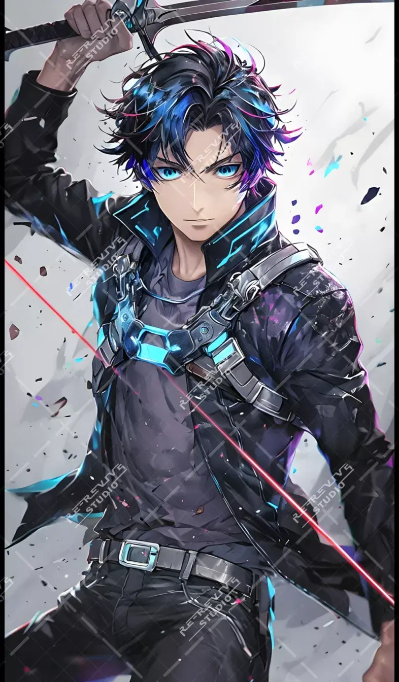 Man Holding Sword Anime Wallpaper - Anime, Kirito, Sword art online, Isekai, Reincarnation, Rurouni Kenshin, RE-Revive Studio