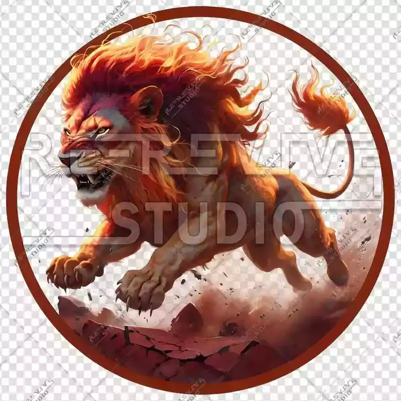 Realistic Lion Logo