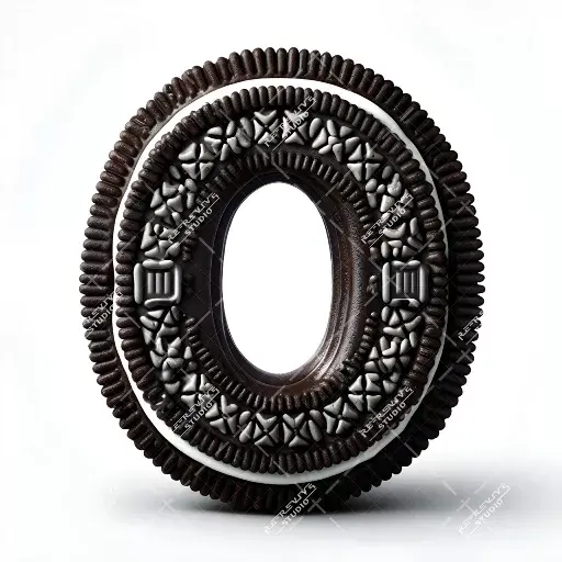 O - Oreo Cookie Monogram - Letter O, Logo, Brand, RE-Revive Studio