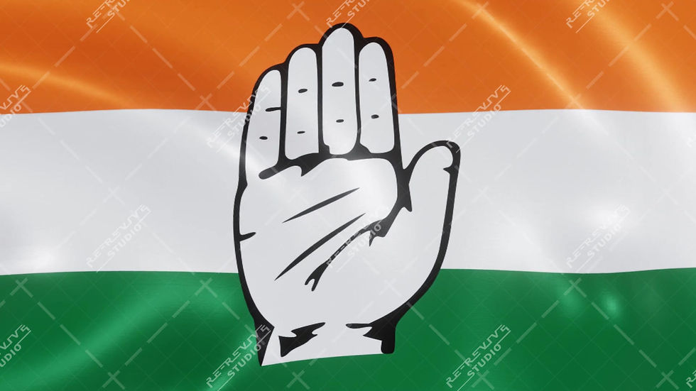INC Flag, Congress Flag, Stock Video