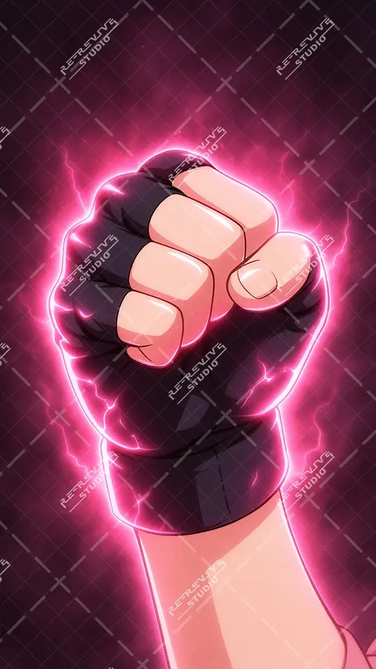 Sakura Haruno striking powerful fist pose with chakra blast, anime wallpaper, Naruto Anime Wallpaper - RE-Revive Studio.