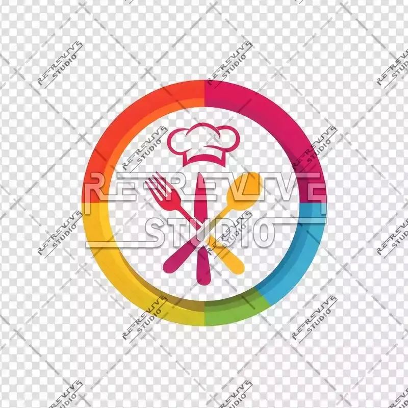Chef Hat Spoon Fork Logo - Chef Logo, Premade Logo, Restaurant Logos, Cooking Logo, Kitchen Logo, RE-Revive Studio