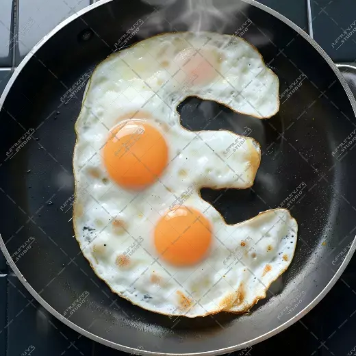 E - Omelette Monogram - Letter E, Logo, Brand, RE-Revive Studio