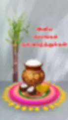 Vibrant Pongal Festival Poster - Happy Pongal, Poster Design, Mattu Pongal, Farmers, Tamil Festival, RE-Revive Studio.