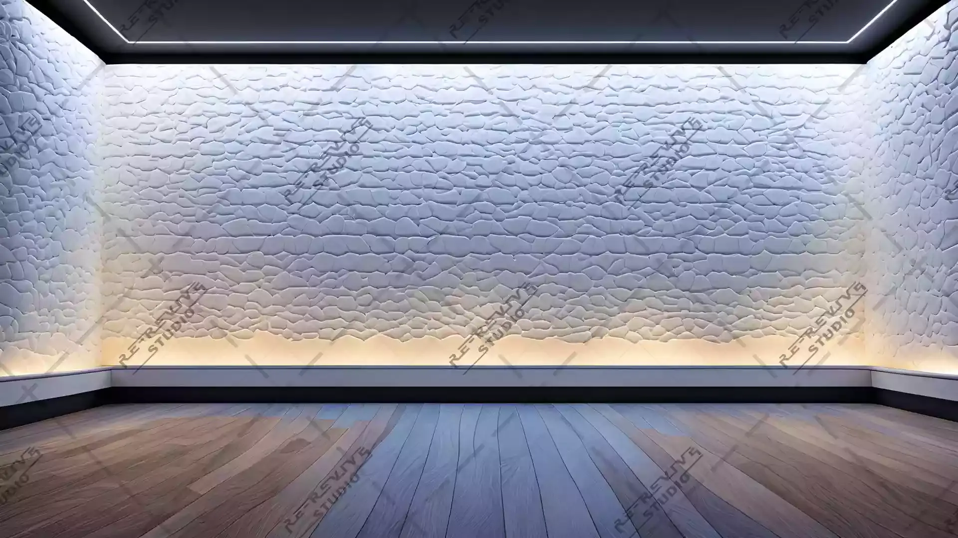 Interior Stone Wall Design Glowing - Glow, Modern Interior, YouTube, Stone wall, Designer Wall - RE-Revive Studio