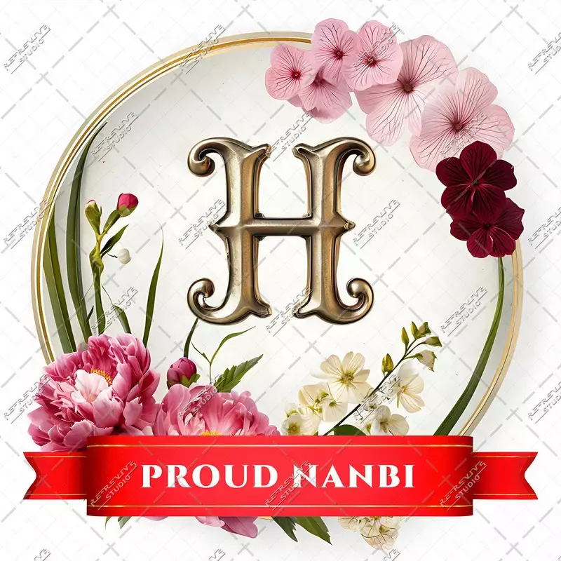 H - Proud Nanbi Monogram - Letter H, TVK Monogram, Thalapathy Vijay, TVK, Logo, RE-Revive Studio