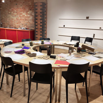 Bespoke set of 6 tables for modern Art Oxford