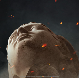 A estátua de Athena decapitada. 