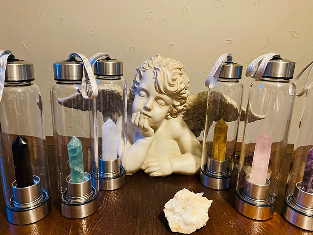 Botellas de cristal enegizado