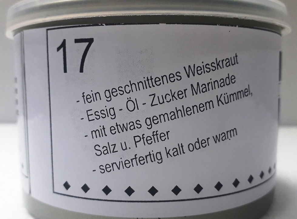 Miniaturbild: Weisser Krautsalat Weisskohl Salat Weisskrautsalat 250gr Dose