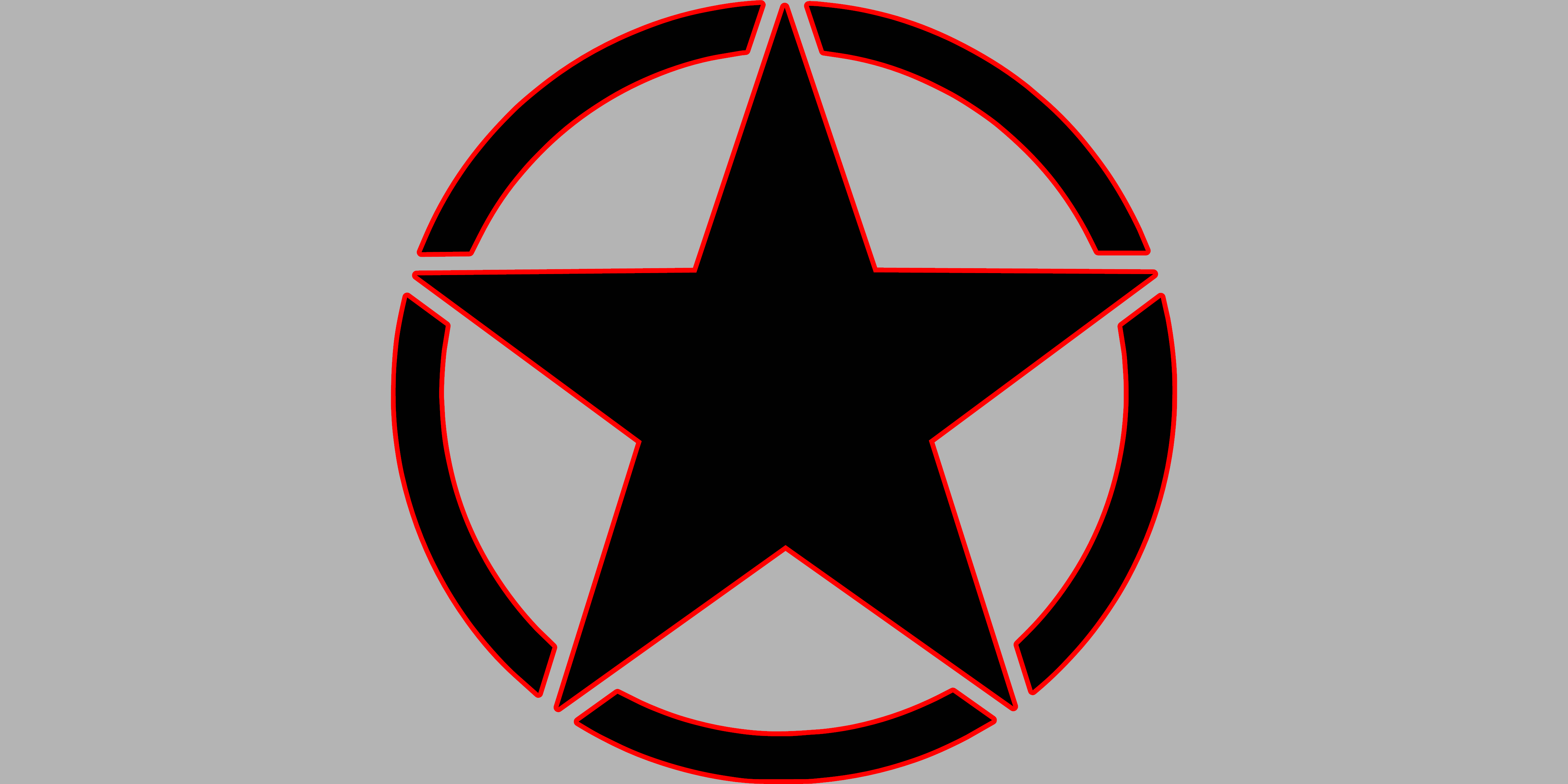 Jeep Star Decal - 2 Color