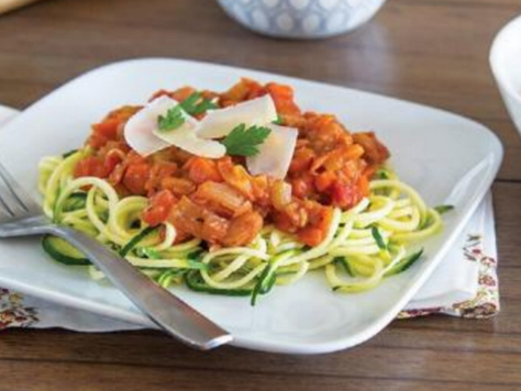 Borlotti Bolognese with Courgetti