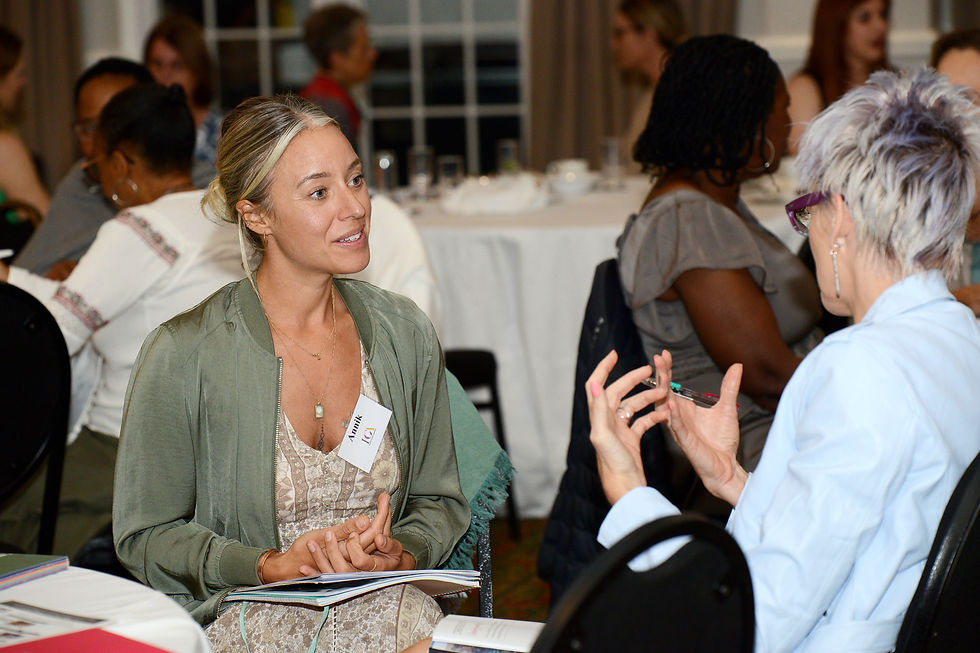 Health Coaches practising at live training event