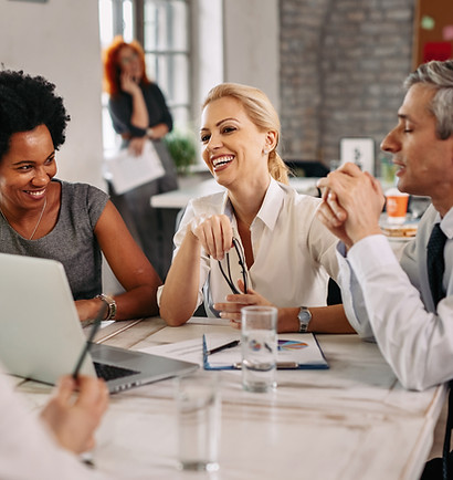 Group of people around a table