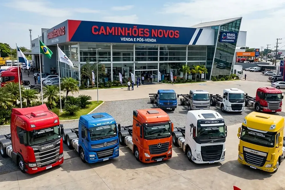 Venda de caminhões sobe em março, mas ainda está abaixo dos níveis de 2025