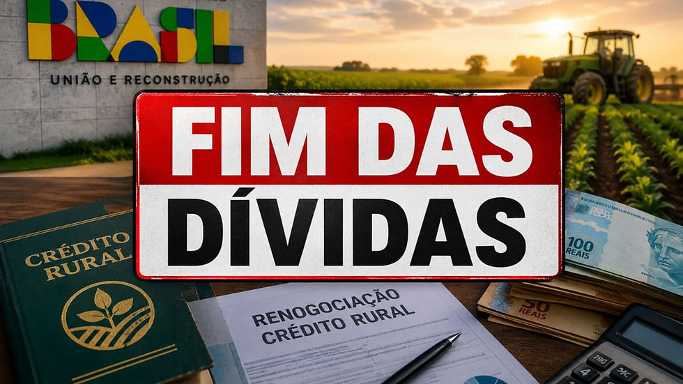 Fim das dívidas no Brasil: governo federal propõe renegociação de até R$ 81,6 bilhões no crédito rural, com juros entre 6% e 12% ao ano, prazo até 2026, entrada de até 20% e impacto em mais de 100 mil