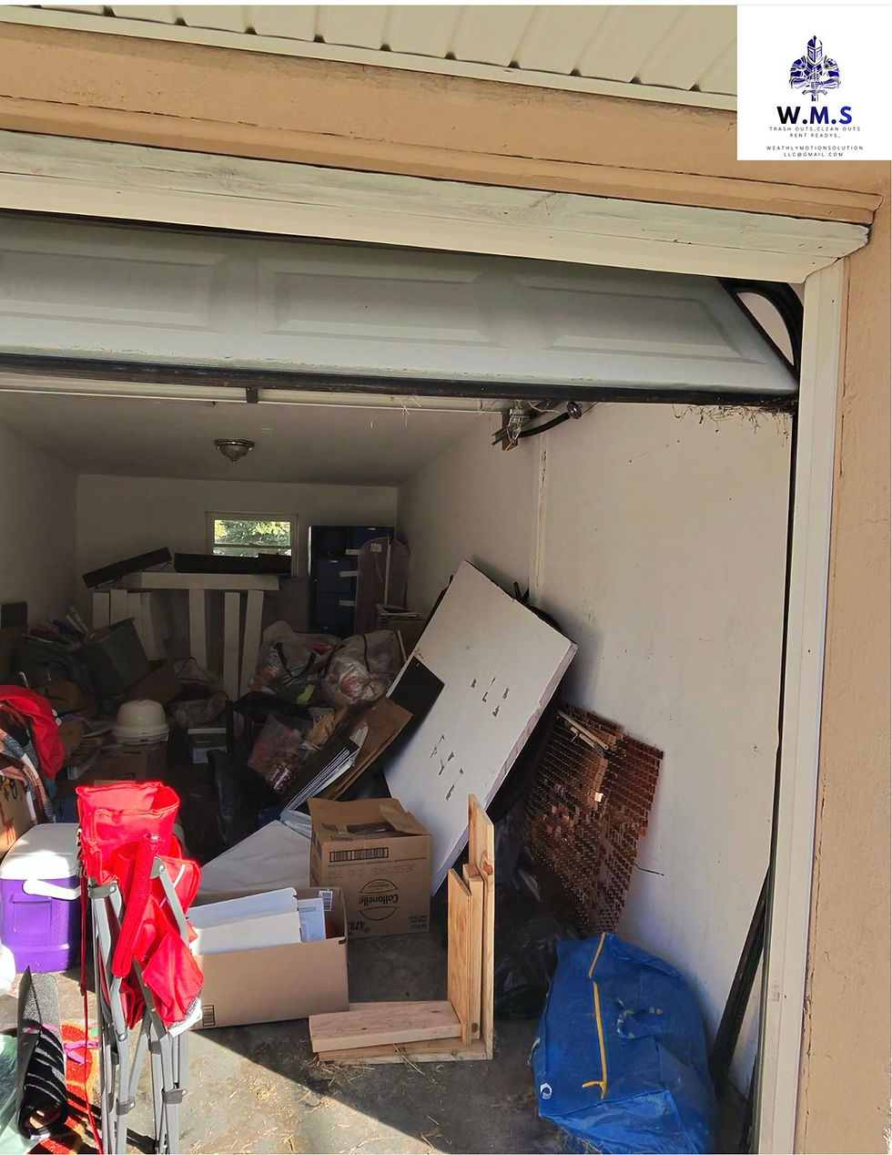 Garage clean out before