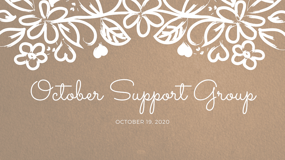 October Support Group Meeting