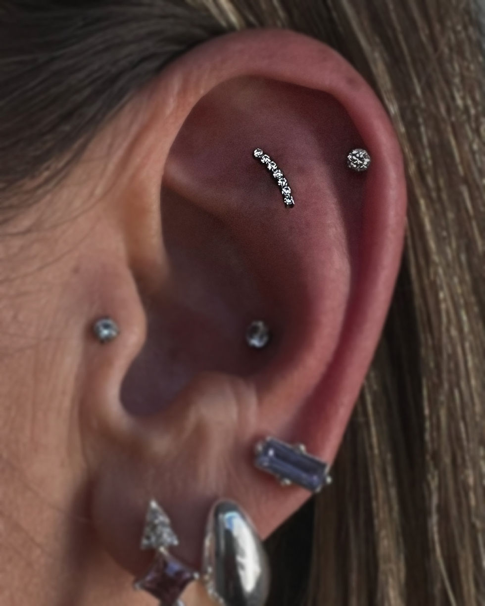 Thumbnail: Labret Cluster C/ 7 Zircônias Mini