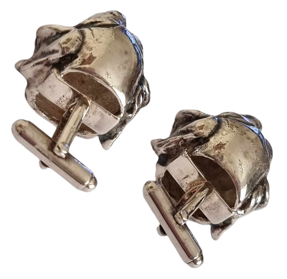 Thumbnail: Sterling Silver Dog Cufflinks