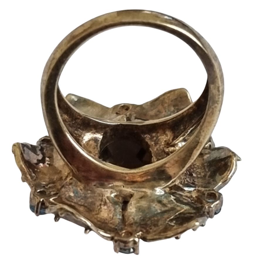 Thumbnail: Michael Valitutti Goldwash Sterling Gemstone Ring