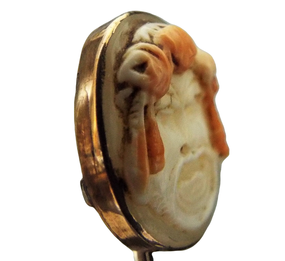 Thumbnail: Antique Gold Cameo Stick Pin