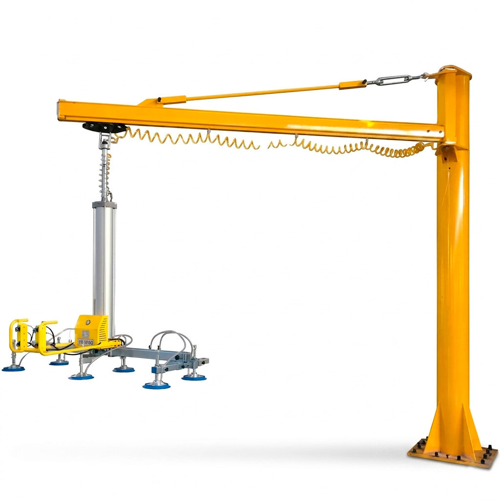 Cargador de placa con ventosas de vacío para manipulación de materiales RiverWeld.