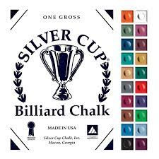 Silver Cup Billiard CUE CHALK 12 Pieces - BURGUNDY - Made In USA - Foto 8