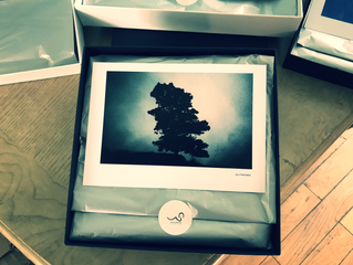 Starting to put the scarves into their packaging ready for tonight.... getting excited now!