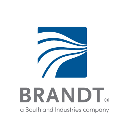 Brandt logo in grey and blue