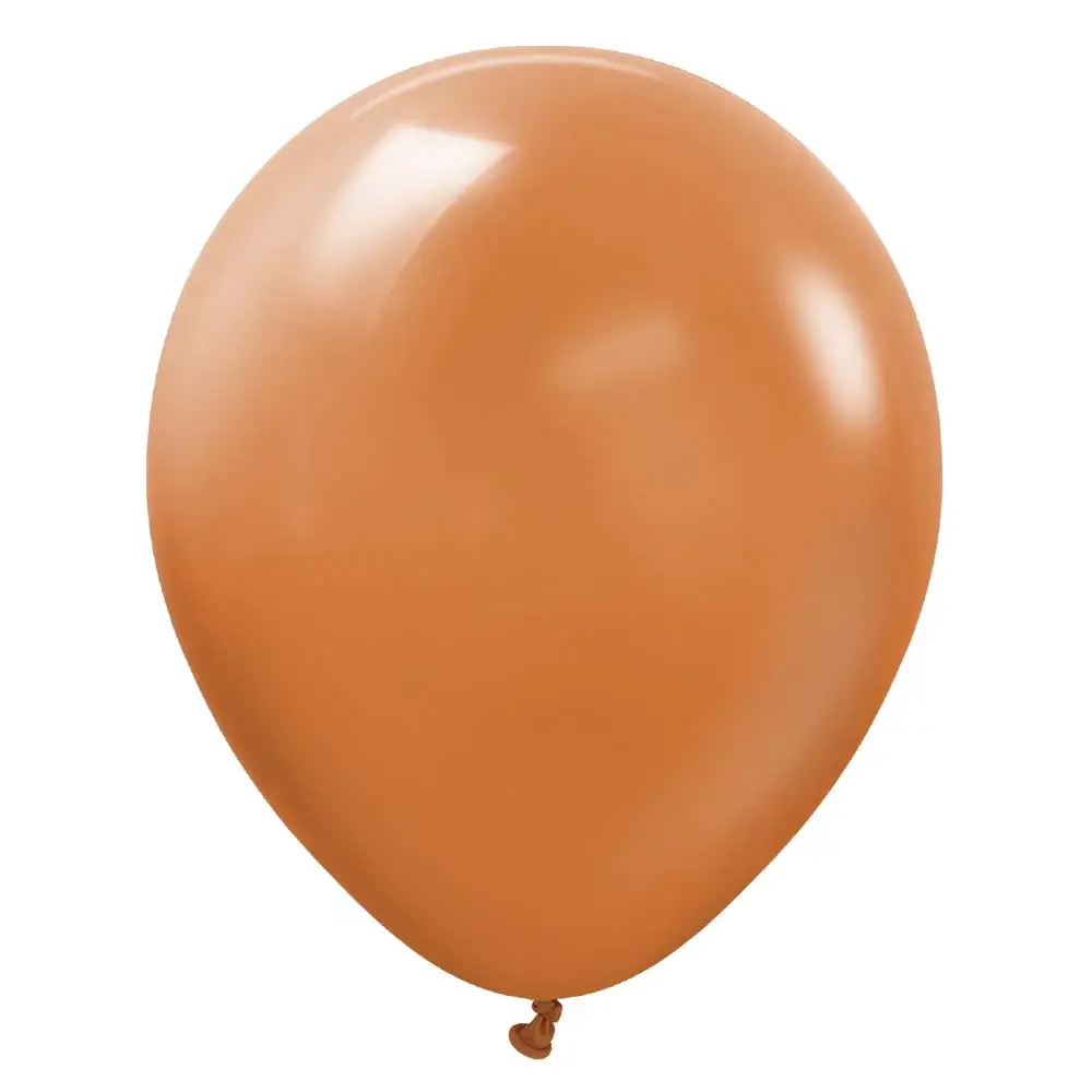 5 inch Kalisan Retro Rust Orange Latex Balloons 10ct