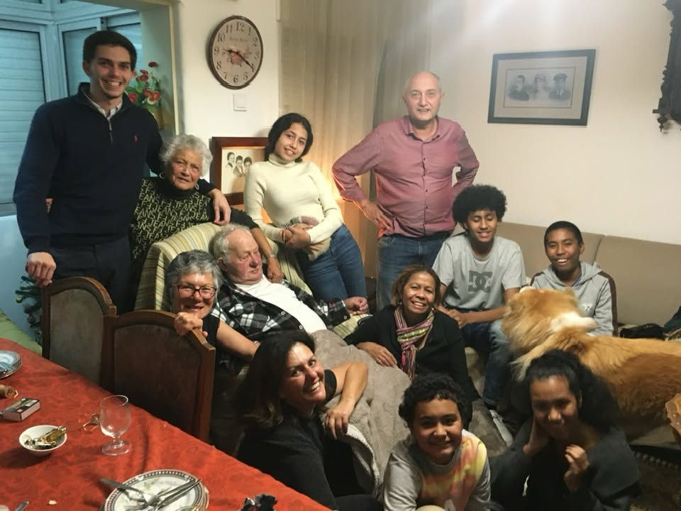 Frederico, Mamã, Anamar, Mito, Afonso, Simplicio, Paco, Simplicia, Zazai, Chaú, Luisa e papá (falecido)