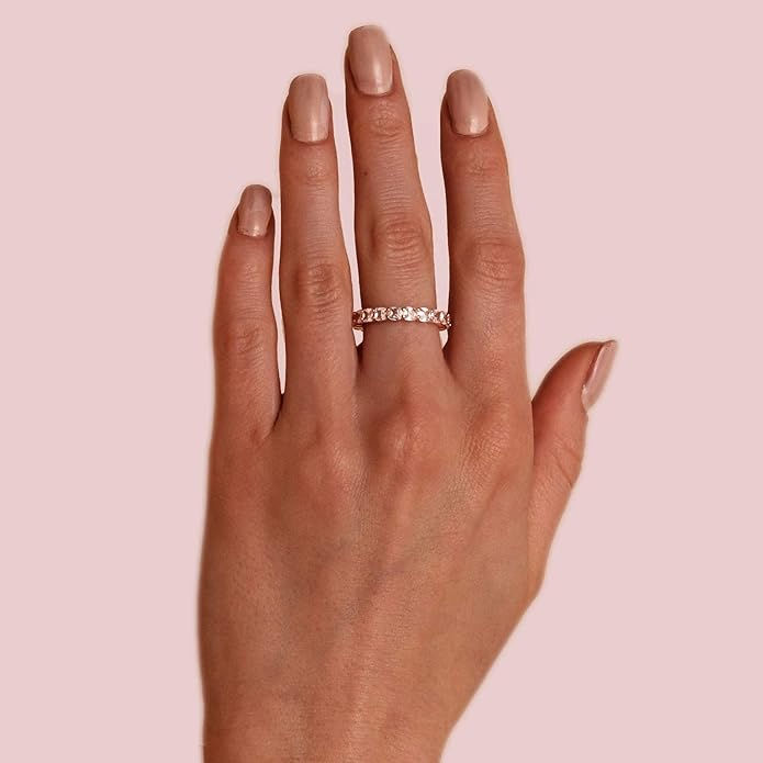 Gold Plated Eternity Ring for Women