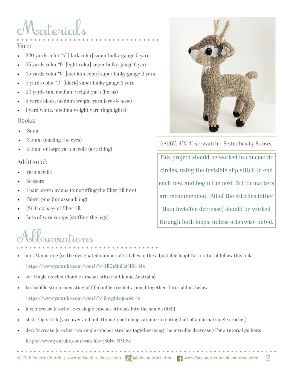 Thumbnail: Darcy Deer Amigurumi Pattern