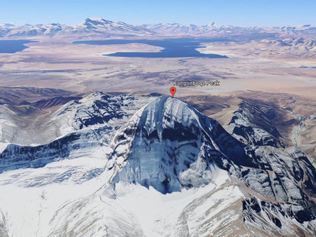 AERIAL VIEW OF MOUNT KAILASH
