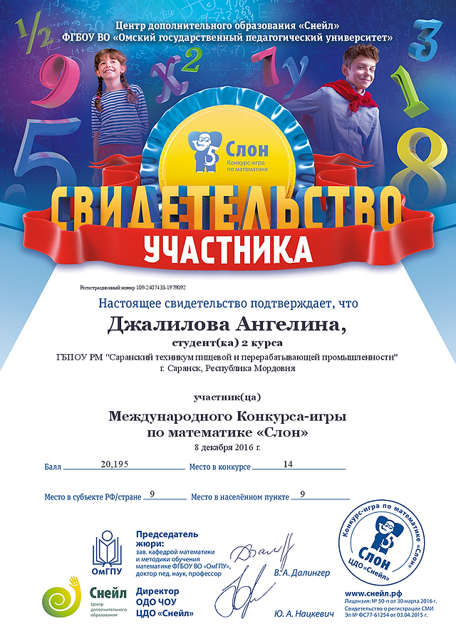 Джалилова Ангелина