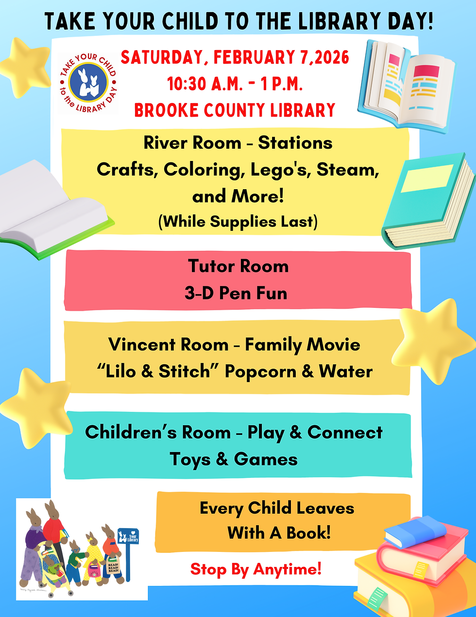 TAKE YOUR CHILD TO THE LIBRARY DAY  