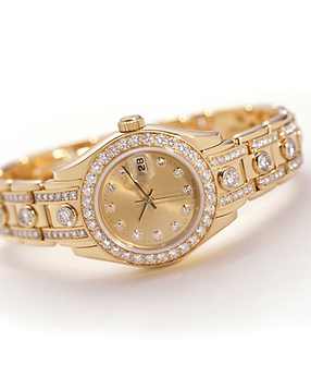Allied Gem Appraisers Gold and Diamond Lady's Wristwatch Image