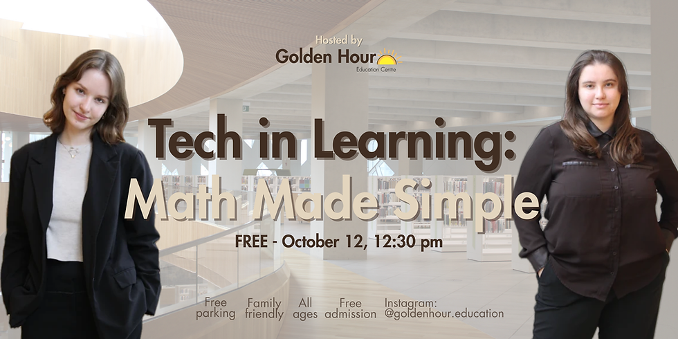 FREE WORKSHOPS: Tech in Learning: Math Made Simple