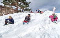 雪の滑り台
