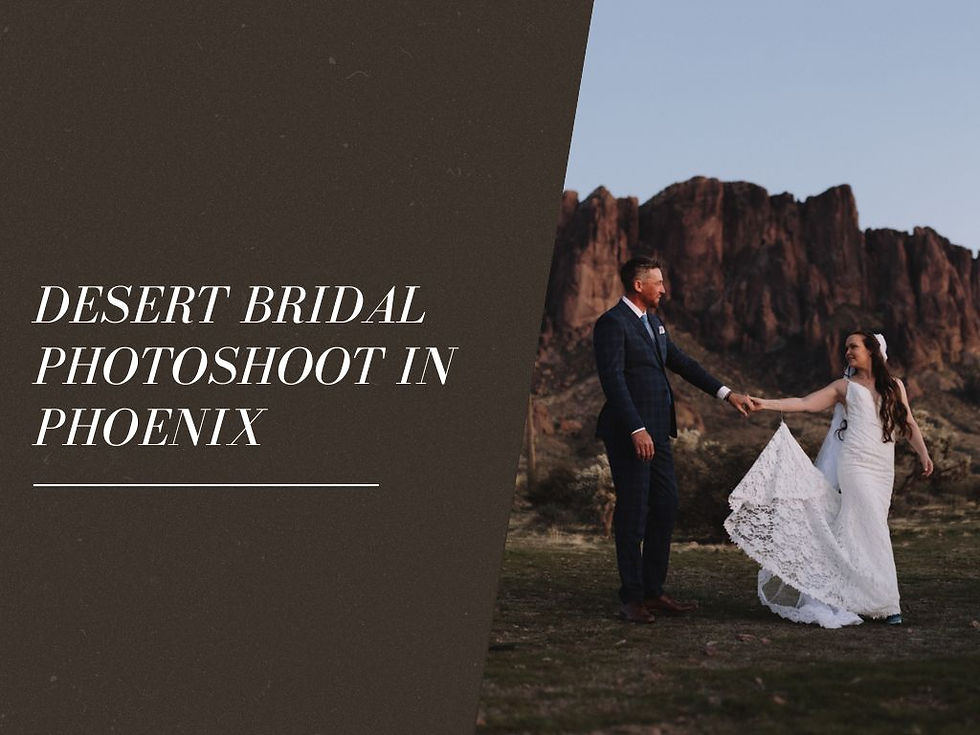 Desert Bridal Photoshoot in Phoenix