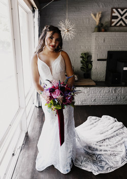 bride portrait on wedding day