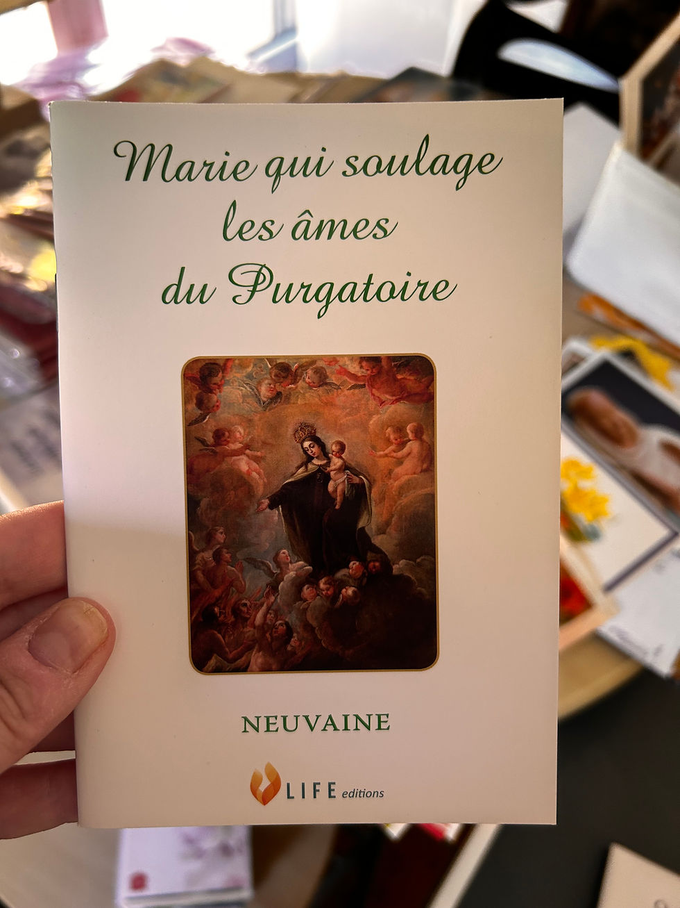 Marie qui soulage les âmes du Purgatoire