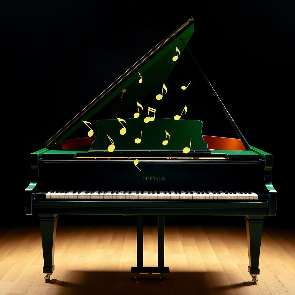 green and black grand piano with notes coming from the body of the piano.jpg