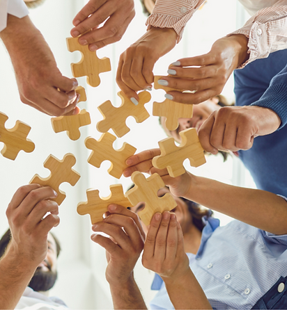 Working together, collaboration, team