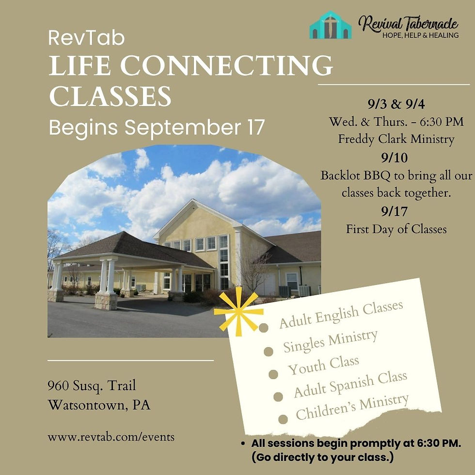 Life Connecting Classes Resuming Soon
